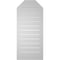Ekena Millwork Octagonal Top Surface Mount PVC Gable Vent w/ 2"W x 2"P Brickmould Sill Frame, 16"W x 36"H GVPOT16X3603SF - alternate 4